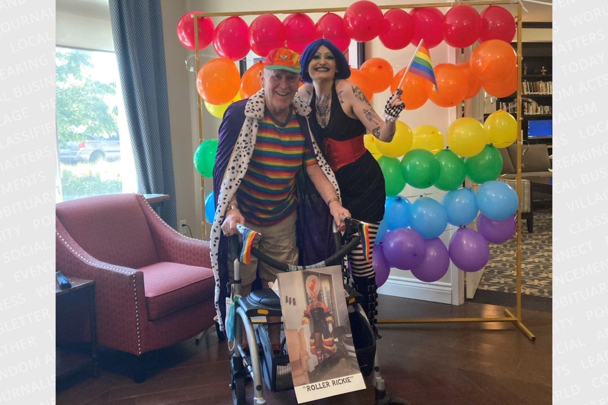 ‘Roller Rickie’ leads Pride Parade at local retirement village