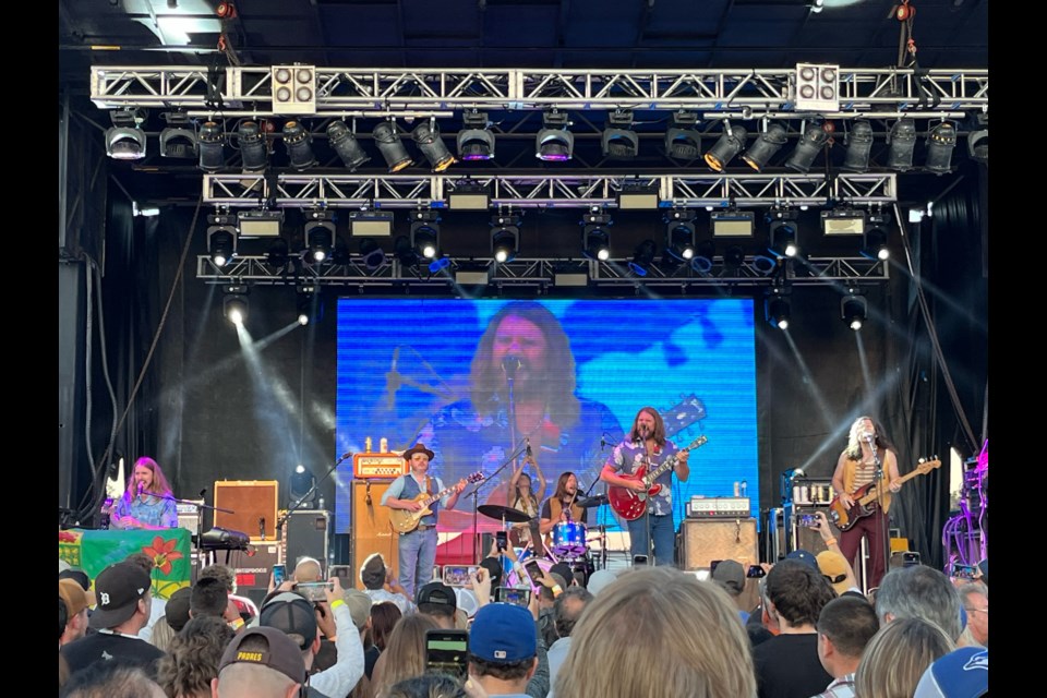 Canadian rock band The Sheepdogs hit the OLG stage at Barrie's Kempenfest on Friday.