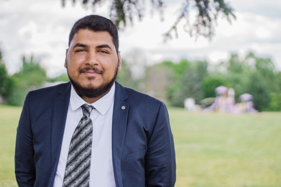 Zohaib Tahir is running as for Barrie city council as a candidate for Ward 3 in the municipal election.
