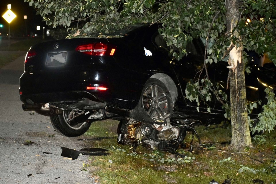 Police report no serious injuries from a crash in south Barrie early Thursday.
