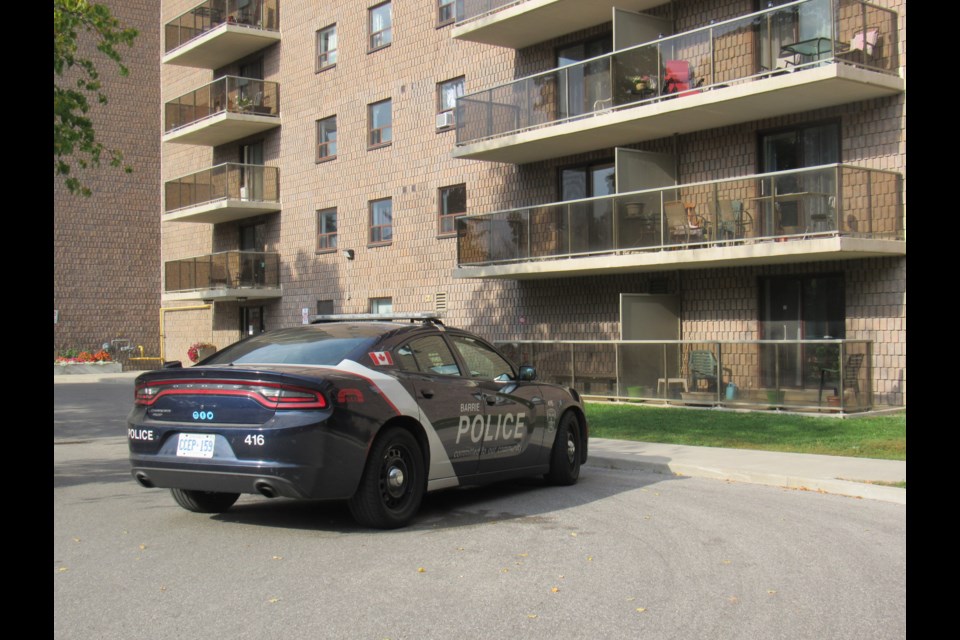 Barrie police were called to 101 Kozlov St., in the city's north end, on Monday after a family dispute sent one person to hospital and police searching for another. Shawn Gibson/BarrieToday