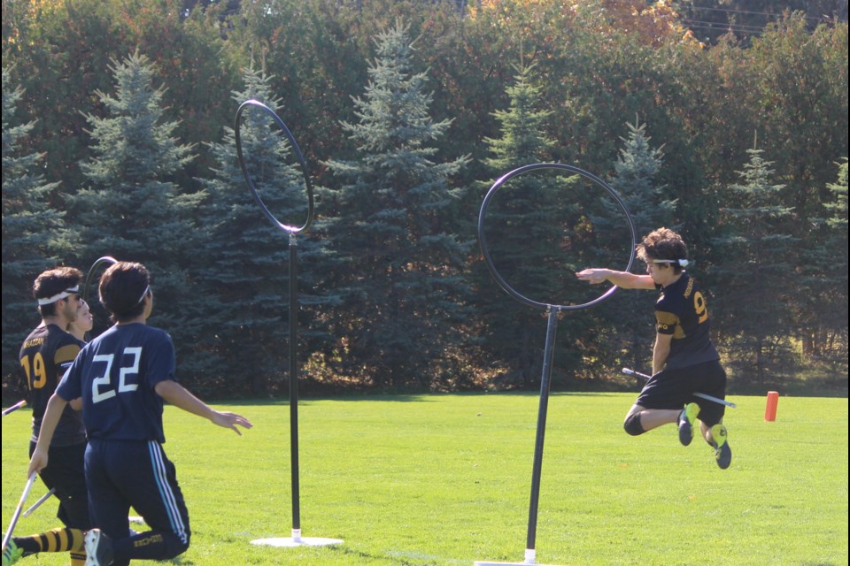 Four teams compete in Quidditch Canada’s Central Divisional tournament, which took place Saturday at the Barrie Community Sports Complex, in the hopes of securing a spot in the Eastern Regional event in Oshawa next month.