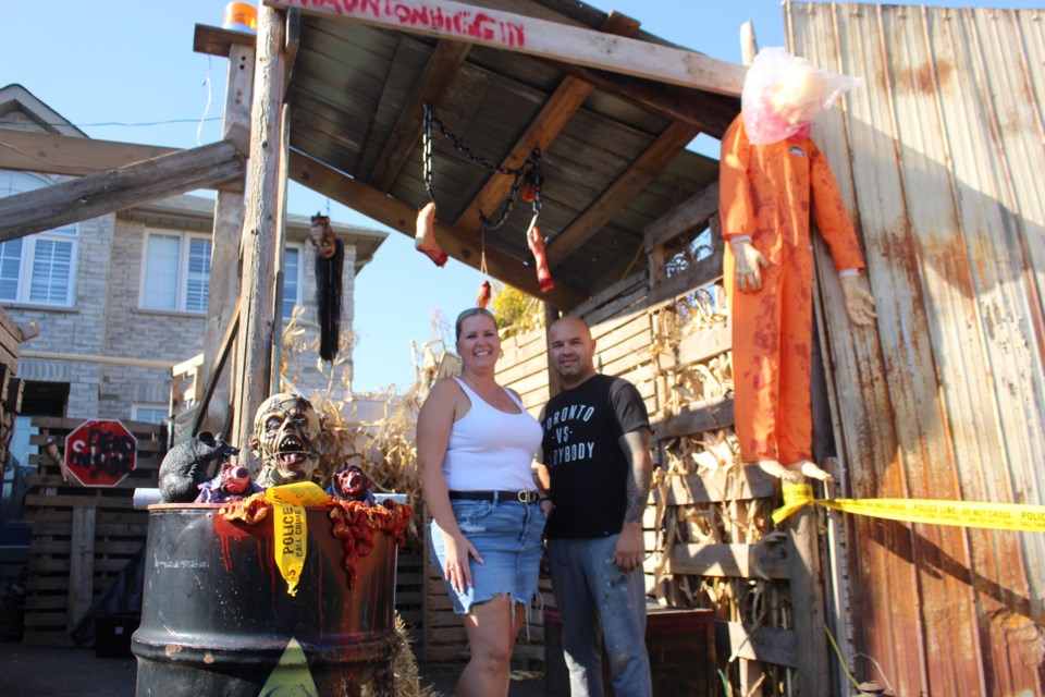 Les Zachariah spends approximately a month setting up his annual haunted house at his Higgin Court home in Barrie - all while raising money for Hospice Simcoe.