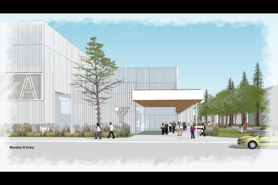 Rendering for the new YMCA in downtown Barrie. 