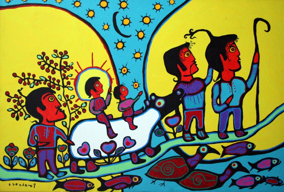 1504202436-nmhc-40-yellow-portal-blue-white-bear-62x42-the-norval-morrisseau-estate