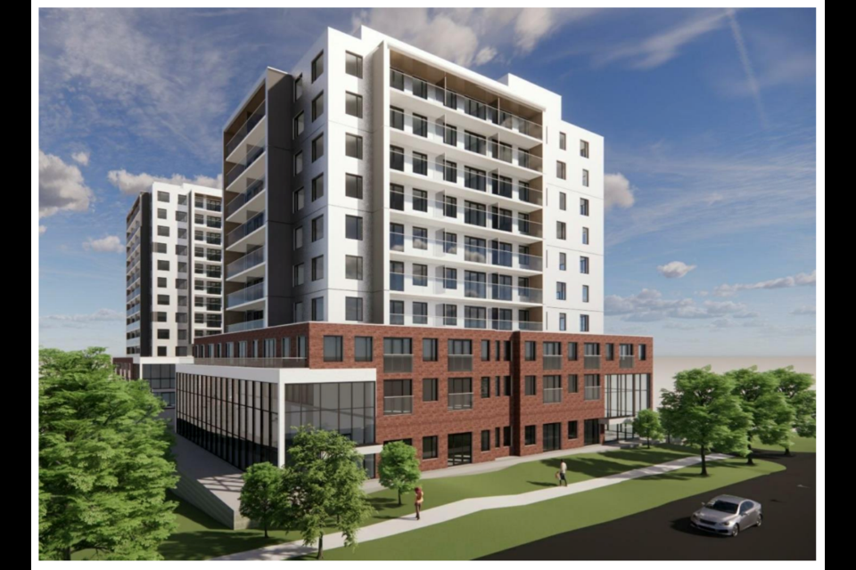 Rendering of a proposed at 129 Collier St., in downtown Barrie.