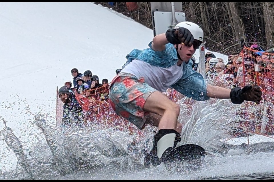 Snow Valley Ski Resort hosted the Pond Skim event Sunday afternoon.