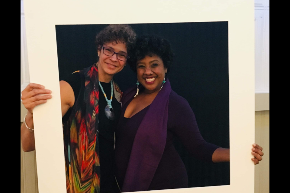 Michele Newton, left, and Shelly Skinner helped bringing another Making Change to Black History Month in Barrie. Photo submitted