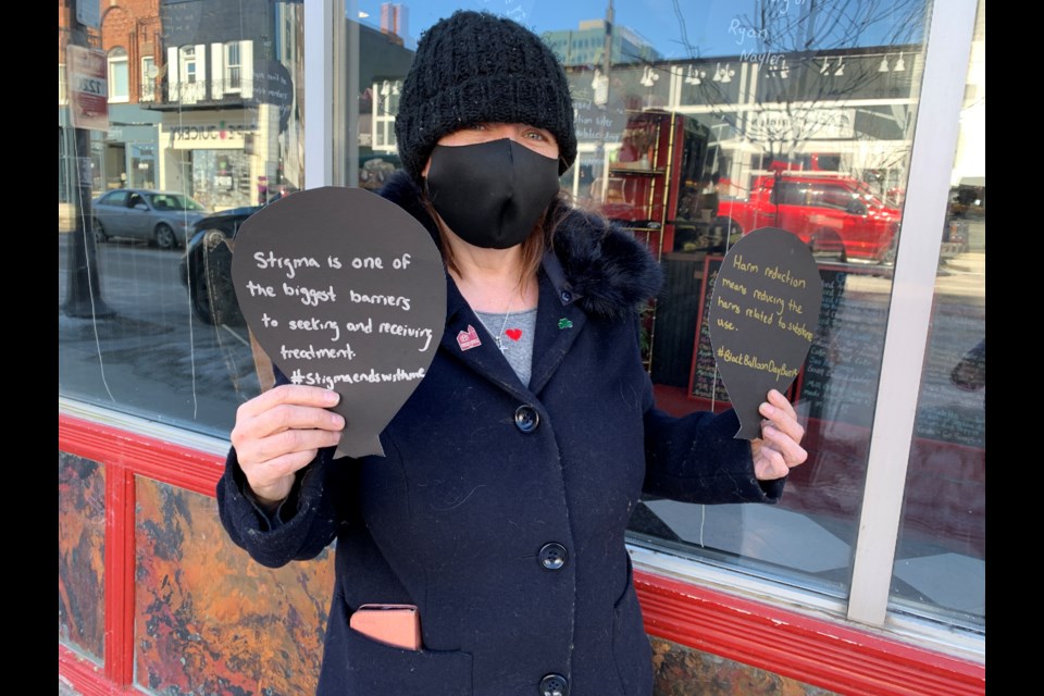 Christine Nayler has been placing black paper balloons around the city. Saturday, March 6 is Black Balloon Day, an international day of remembrance and awareness of the many lives lost to toxic drug poisoning. 