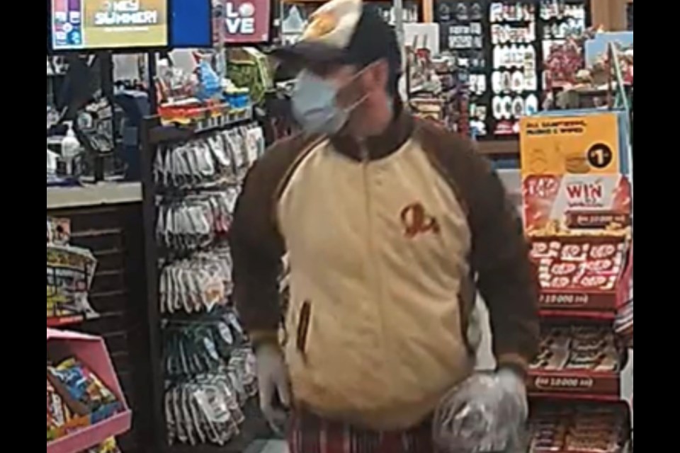 Barrie police are looking for help finding this man, who robbed a local convenience store at knifepoint early Saturday morning. 