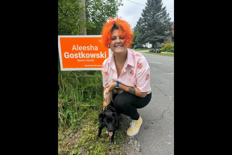 Aleesha Gostkowski is the federal NDP candidate in Barrie-Innisfil.