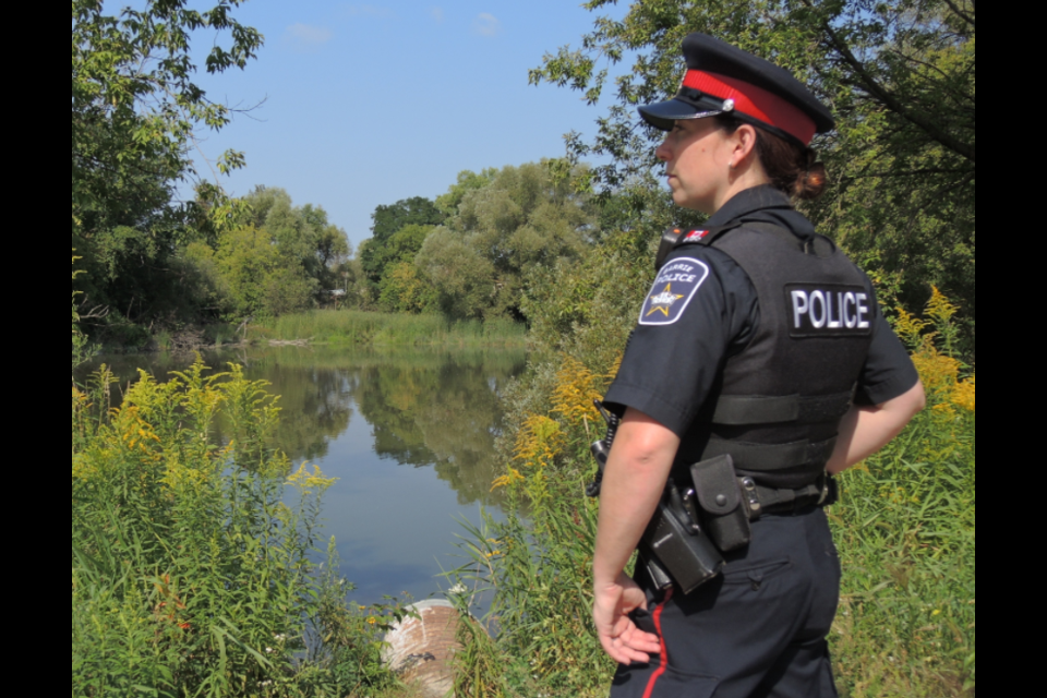 Barrie police Const. Nicole Hankin, then known by her maiden name of Rodgers, is shown in a 2017 file photo. 