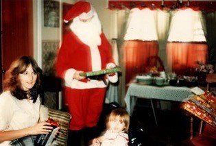 My granddad dressed as Santa Claus circa 1983. 