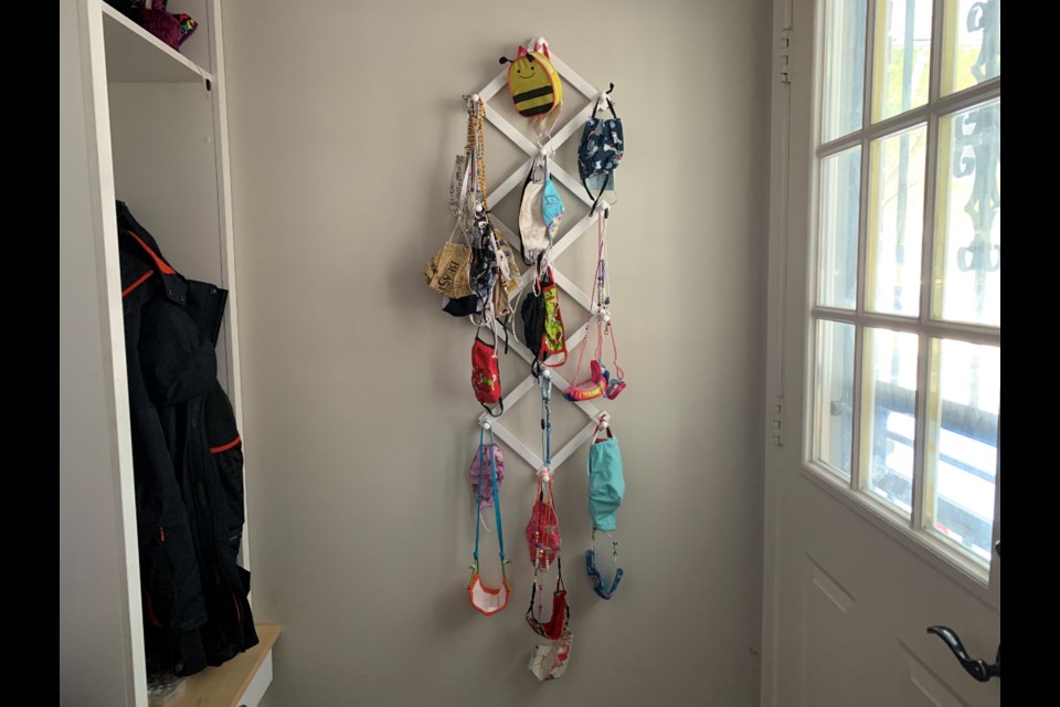Our "wall of masks" has continued to grow over the last two years, but I am hoping my order of medical masks will arrive in time for the return to school.