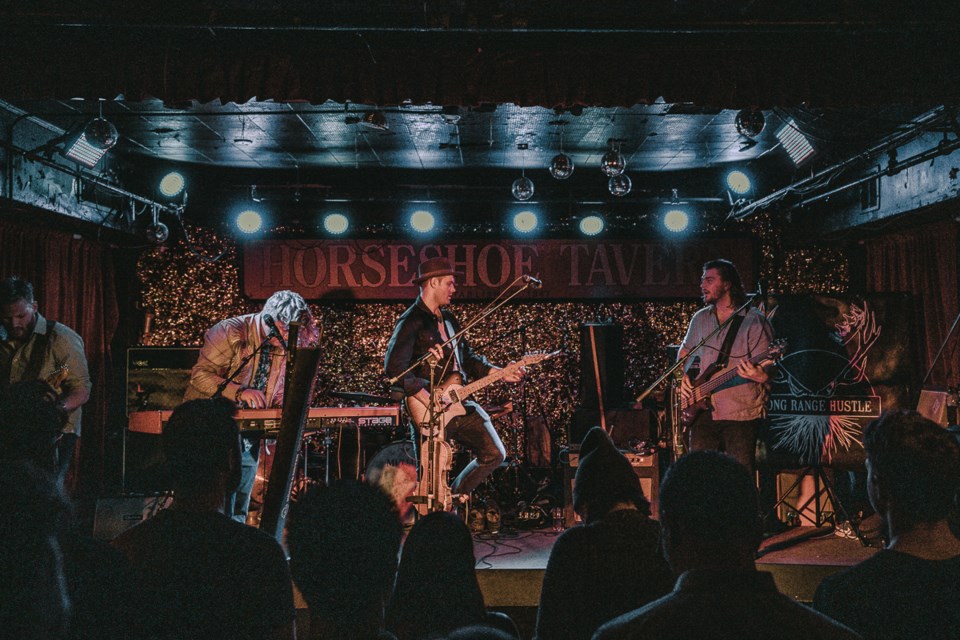 Long Range Hustle, a Toronto-based five-piece rock band, will take the stage at The Rec Room in Barrie Saturday, April 9.
