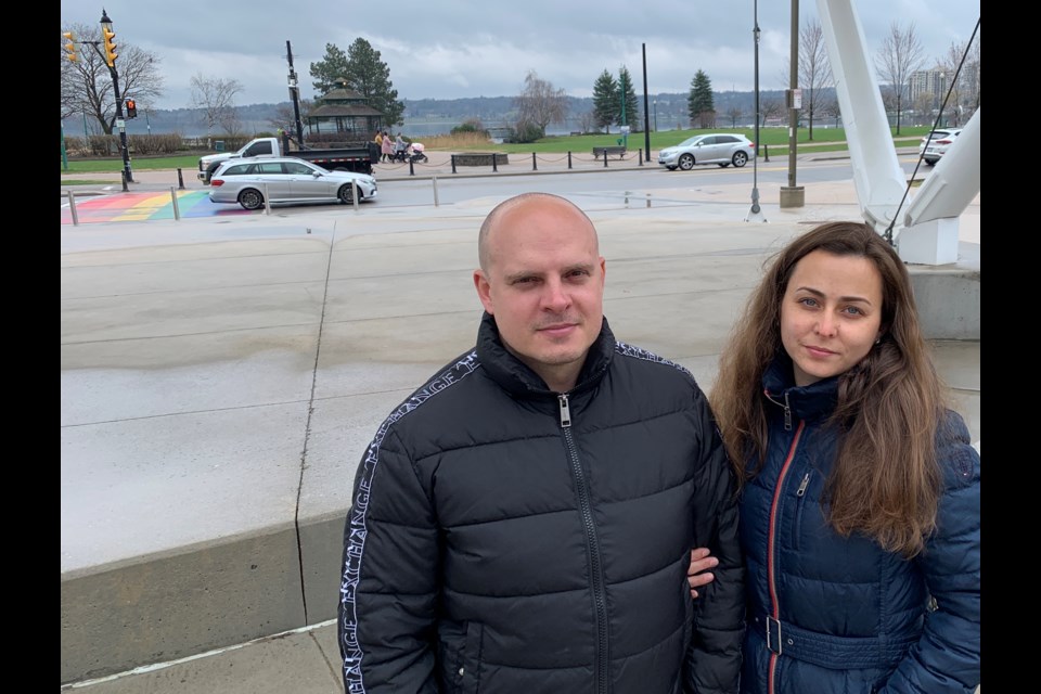 Anna and Alex Tyrtyshna, along with the two children arrived in Barrie April 17, 2022 after they were forced to flee to Italy from their home in Odessa, Ukraine on the first day their country was invaded by Russian troops.