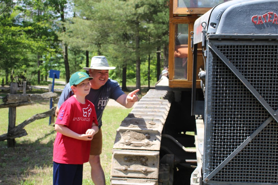 Bill and Henry Dunbrook travelled from Toronto on Saturday to explore the Wheels and Tracks in Motion event at the Simcoe County Museum.