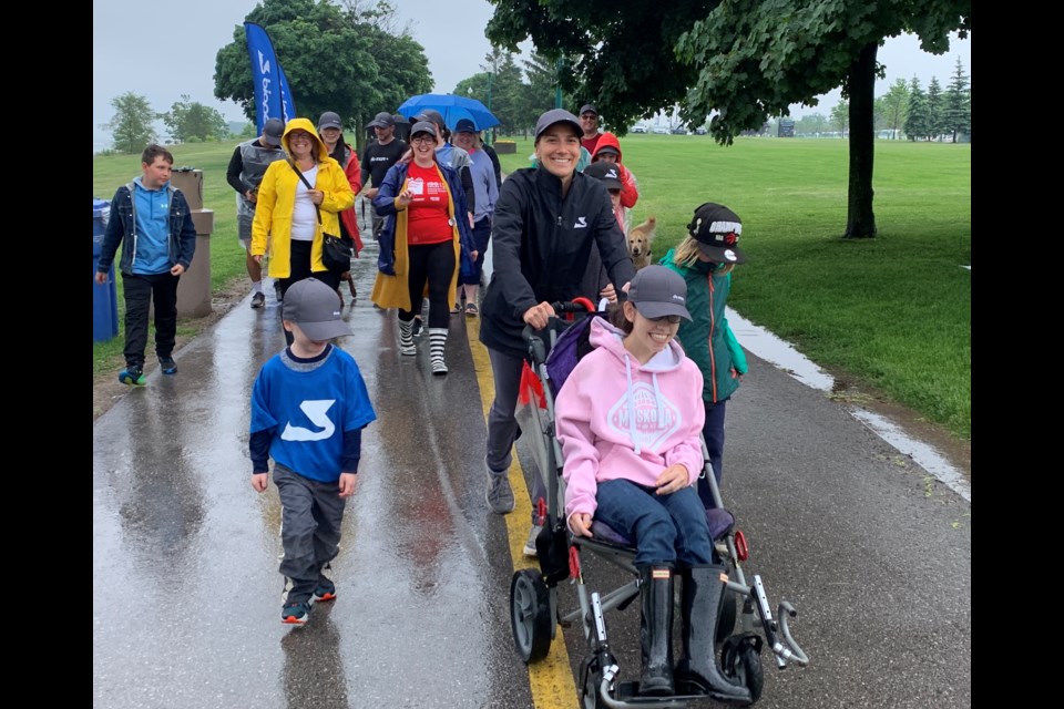 Participants didn't let a little rain get in the way of taking part in the Do More Walk/Run in support of Easter Seals.
