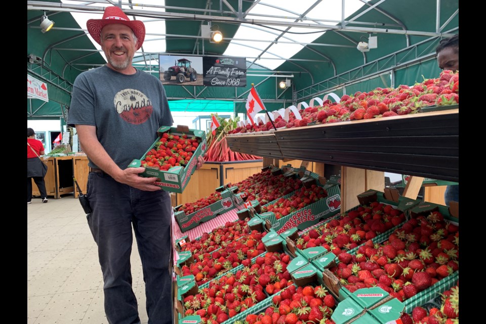 Morris Gervais, owner of Barrie Hill Farms, was excited to be able to host an in-person Canada Day event. 