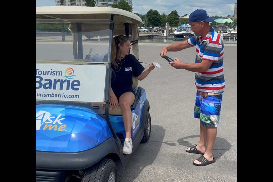 The Ask Me program, which launched last weekend, offers mobile visitor information service along Barrie’s waterfront.