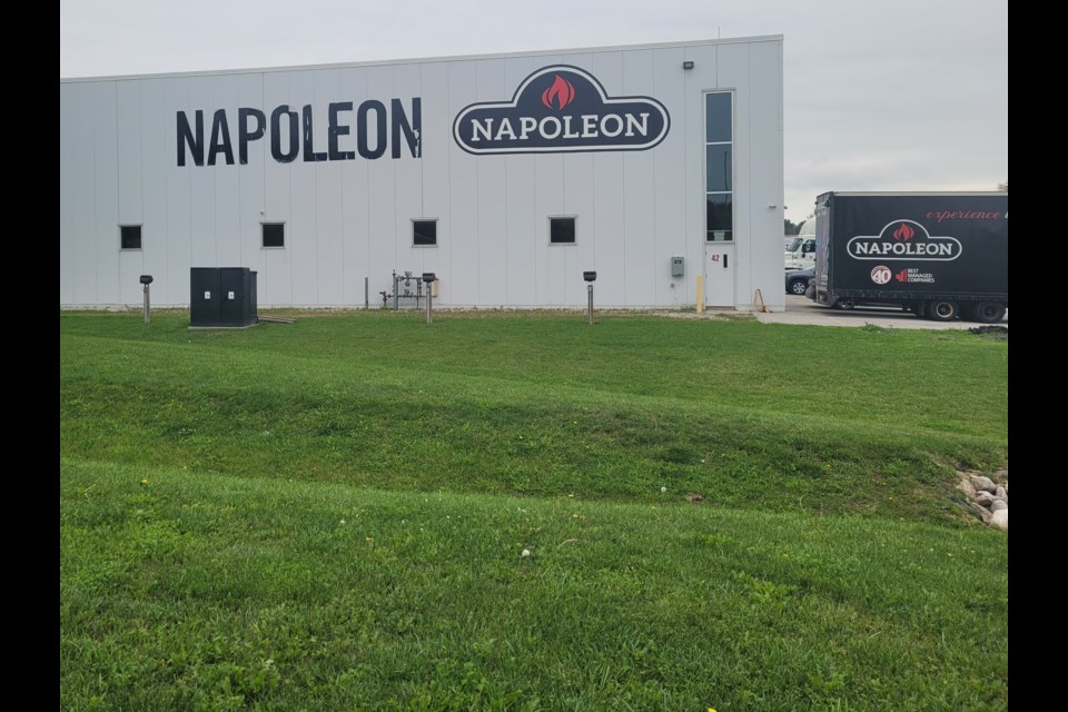 The Napoleon facility, located just outside Barrie's northern city limits, is shown in a file photo. 