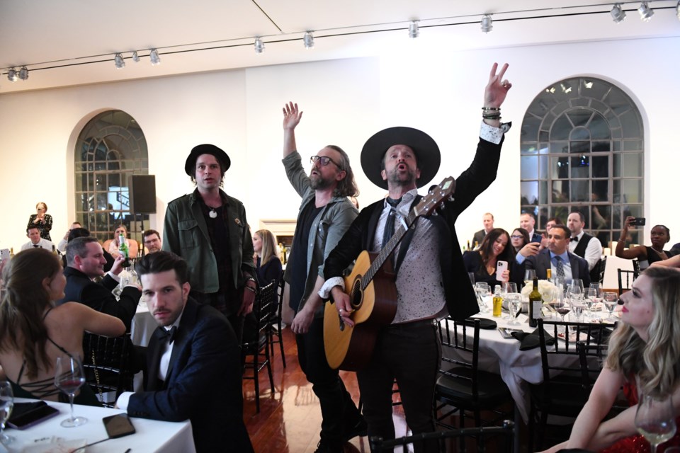 The MacLaren Art Centre's annual Black Tie Gala was held on this past Saturday, April 20, and featured a special guest performance by The Trews