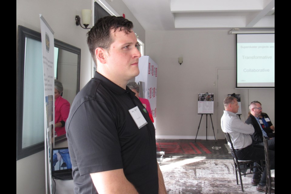 Greg Tsagris, of Phoenix Quality, was one of several executives on hand for the Simcoe County Manufacturers’ Forum on Thursday at Tangle Creek Golf and Country Club. Shawn Gibson/BarrieToday