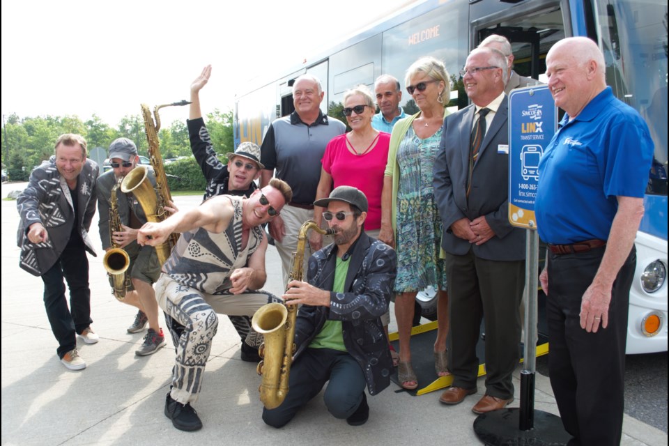 Toronto-based band Shuffle Demons attended the announcement as well as many area politicians. Jessica Owen/BarrieToday