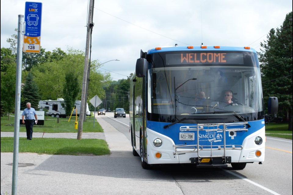 The new LINX transit bus will soon be ferrying passengers between Orillia and Barrie. Jessica Owen/BarrieToday