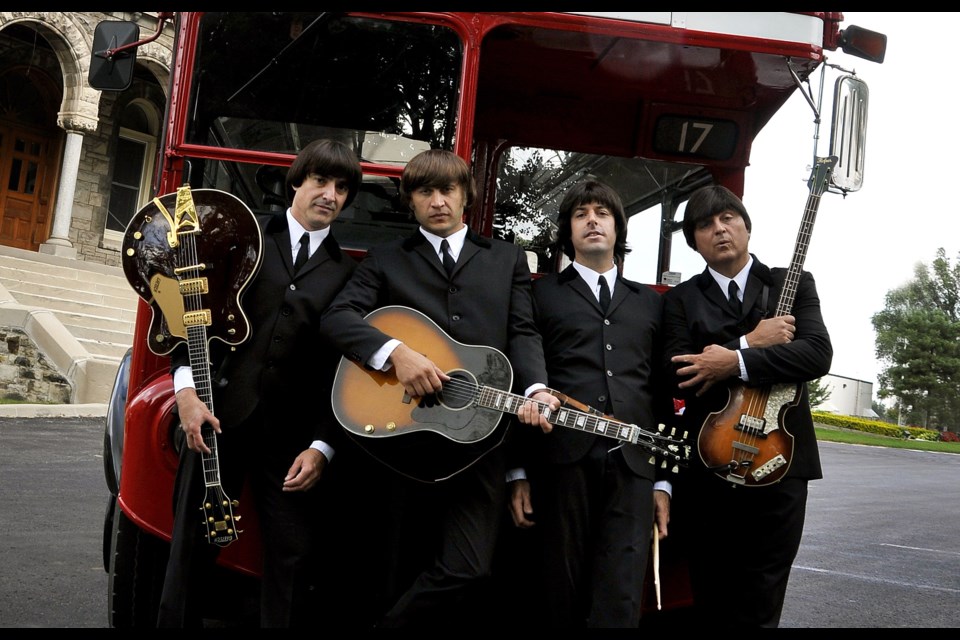 The Caverners, Canada's longest-running Beatles tribute act, will be performing in Barrie on March 15, 2022. Photo provided. 