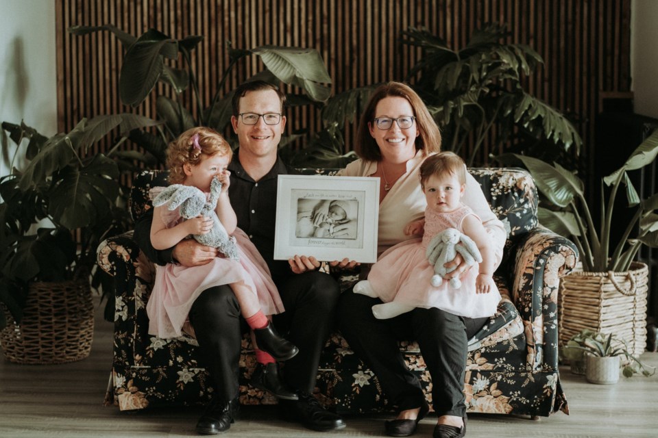 Bridget's Bunnies co-founders Mat and Theresa Morrison with their family / Photo supplied