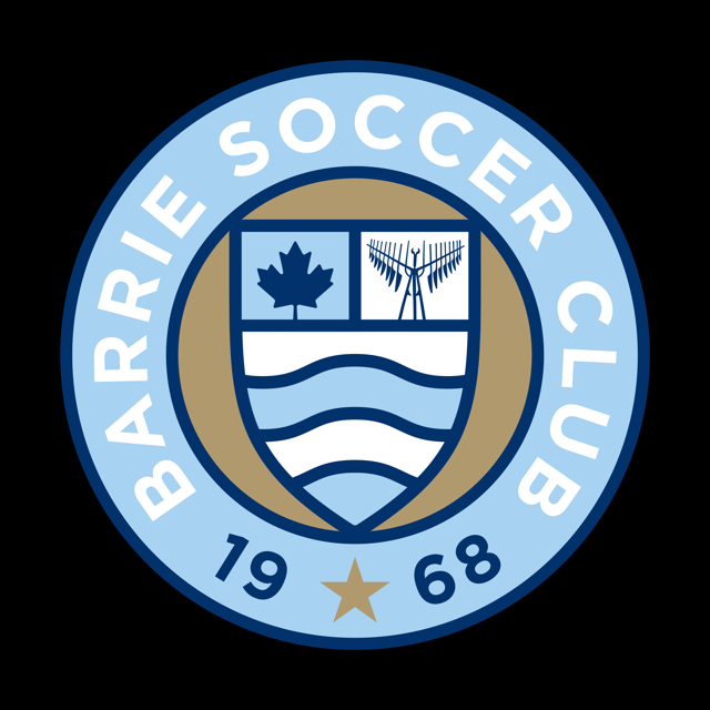 The Barrie Soccer Club's new logo for 2022.