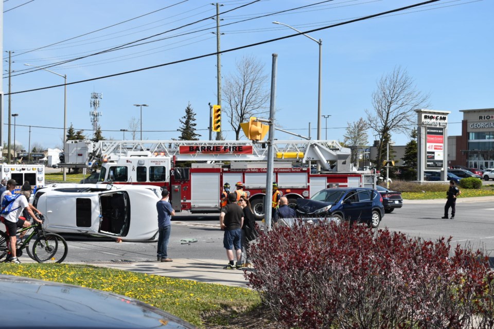 Emergency crews were called to a Sunday morning on Bayfield Street near Livingstone.