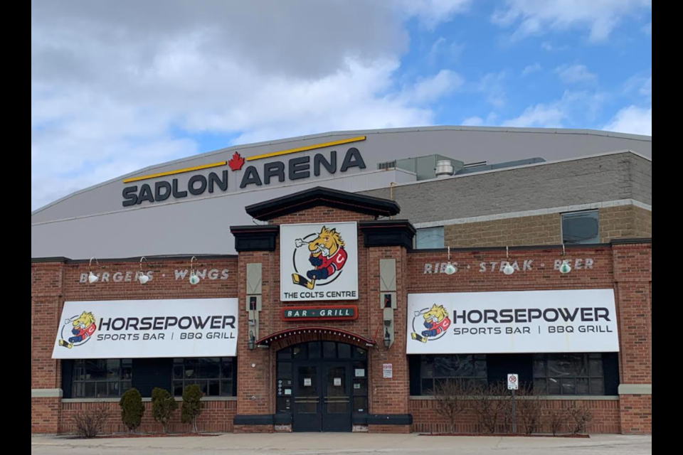 Sadlon Arena, located on Bayview Drive in south-end Barrie, is shown in a file photo. 