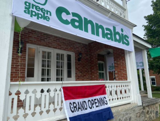 A new store called Green Apple Cannabis has opened in Thornton at 231 Barrie St. 