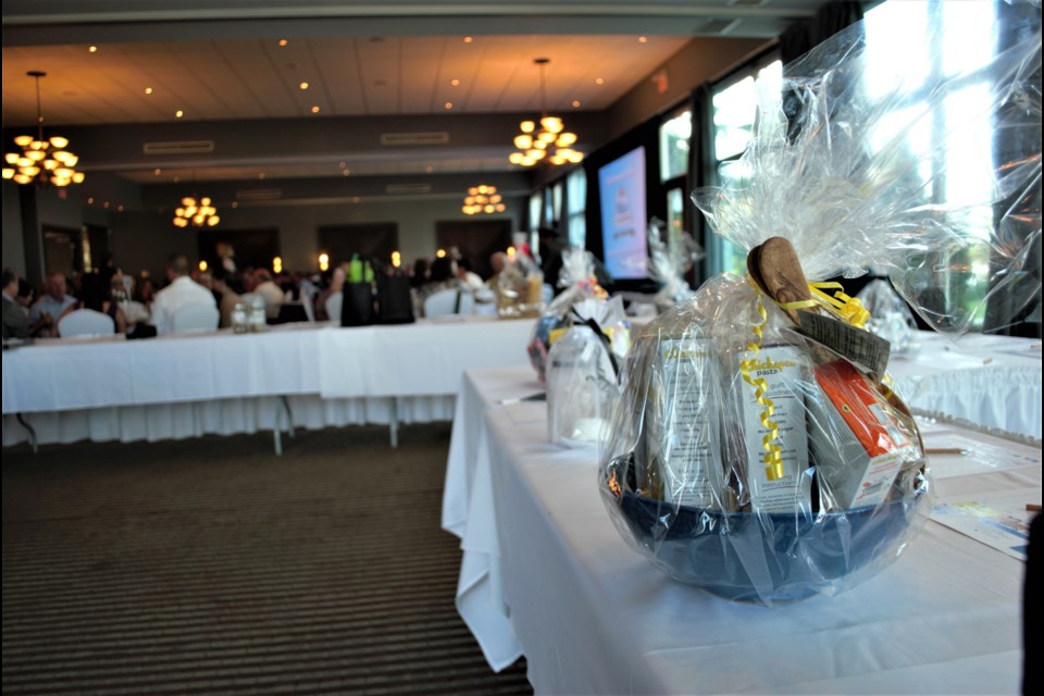 About 100 local businesses donated items to the silent auction at the Collingwood Chamber of Commerce business excellence awards. Jessica Owen/Collingwood Today