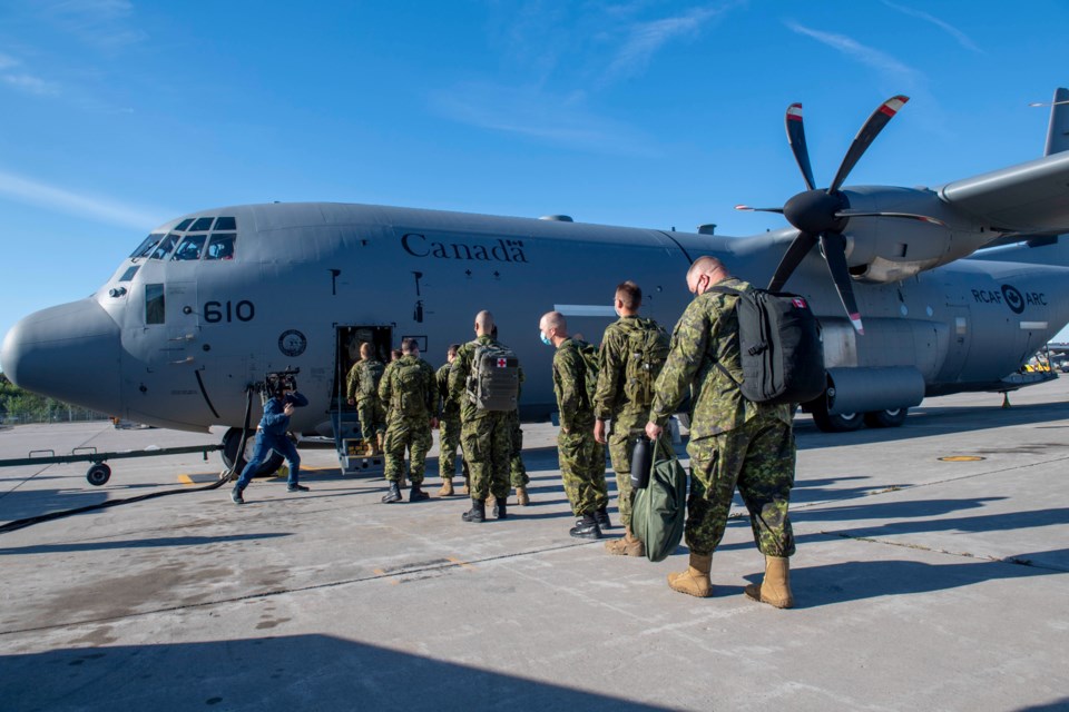Barrie troops depart to the Canadian Arctic.