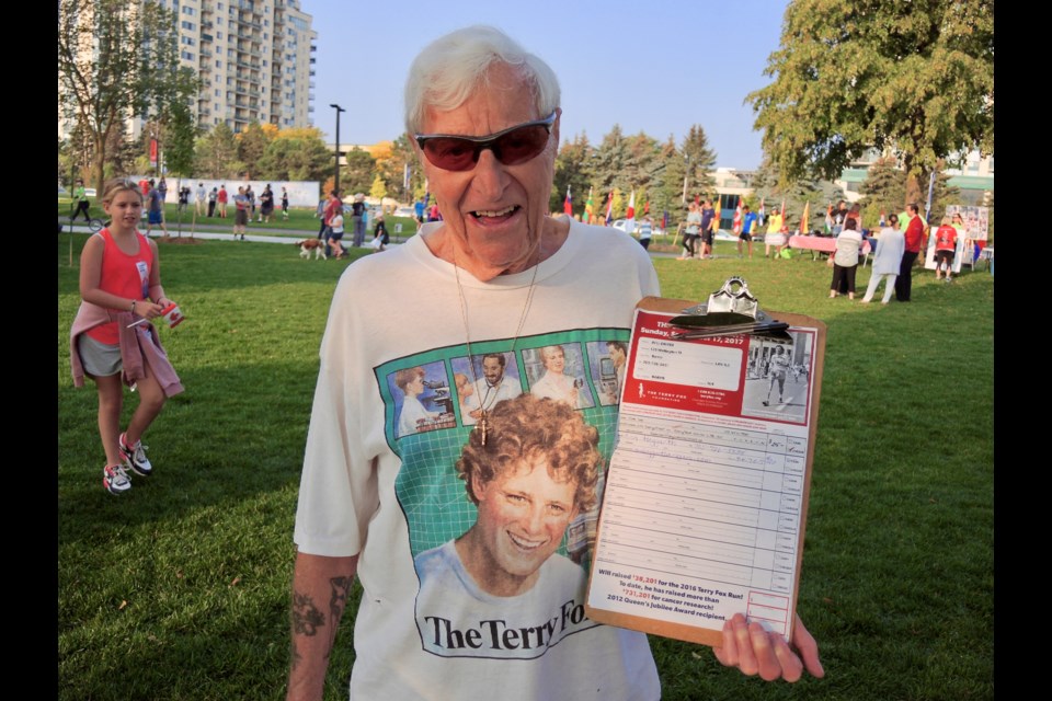 Will Dwyer, shown here at the Terry Fox Run in Barrie, will be honoured with the Order of the Spirit Catcher for 2018. 