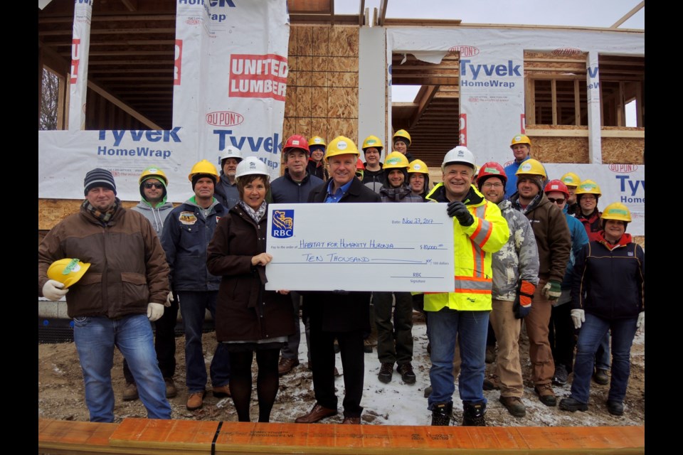 Habitat for Humanity Huronia CEO Ken Kirk is joined by RBC's Frank Berdan and Sandy Noble   