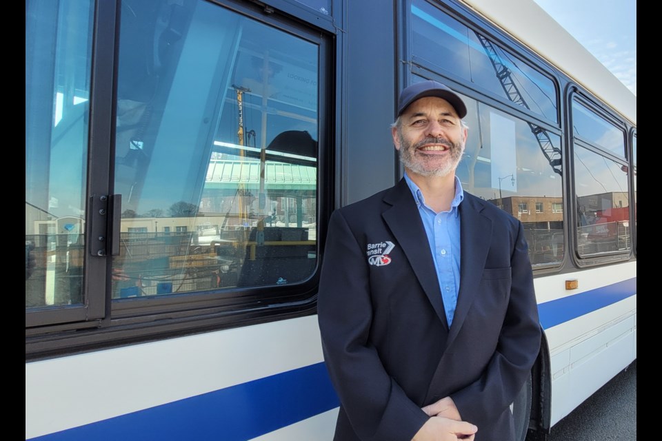 Barrie Transit driver Chris Willison loves his job and will be one of many who will be celebrated on Transit Operator and Worker Appreciation Day this Friday, March 18.