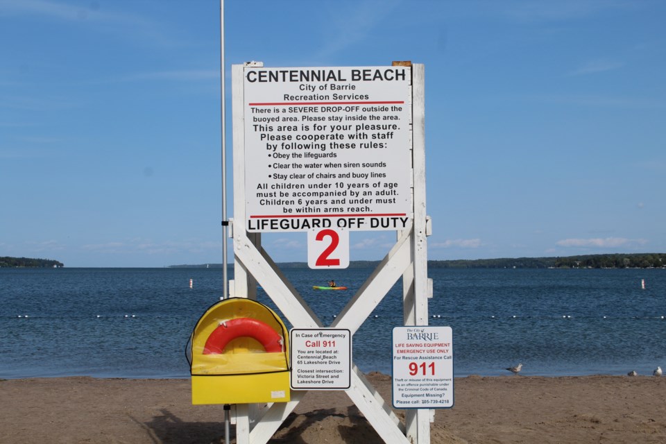 Barrie lifeguard station at Centennial Beach. Raymond Bowe/BarrieToday