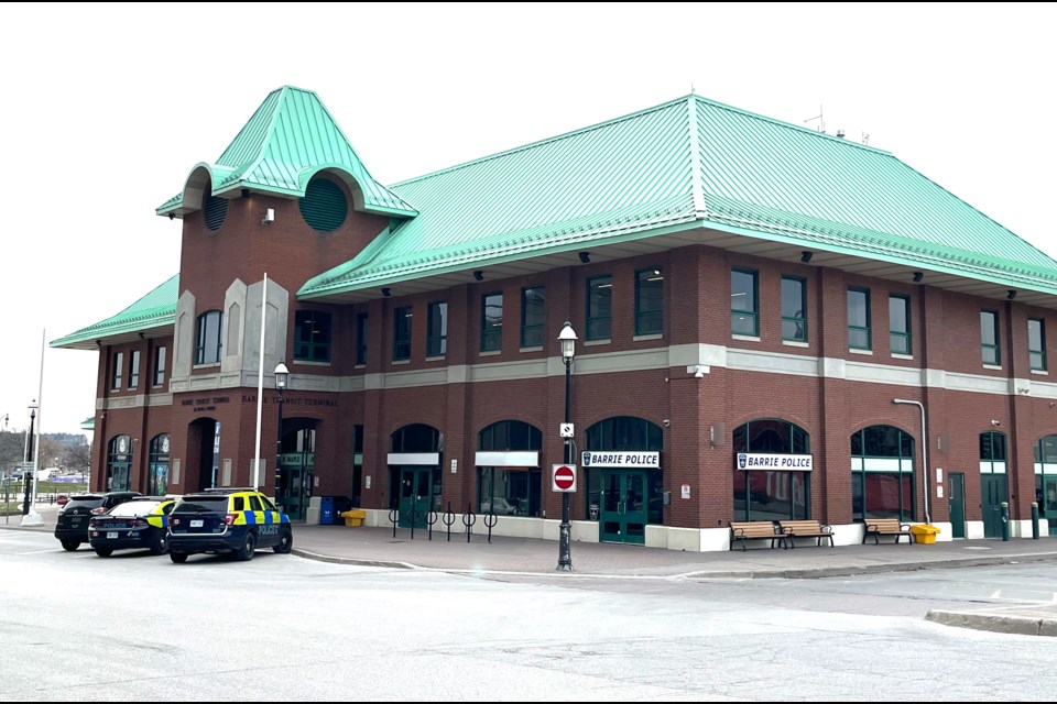 The city's transit terminal on Maple Avenue in downtown Barrie. 