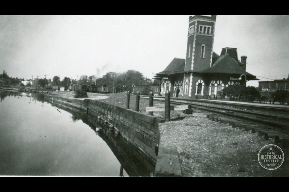 Grand Trunk Railway Station in Barrie circa 1925. Photo courtesy of the Barrie Historical Archive