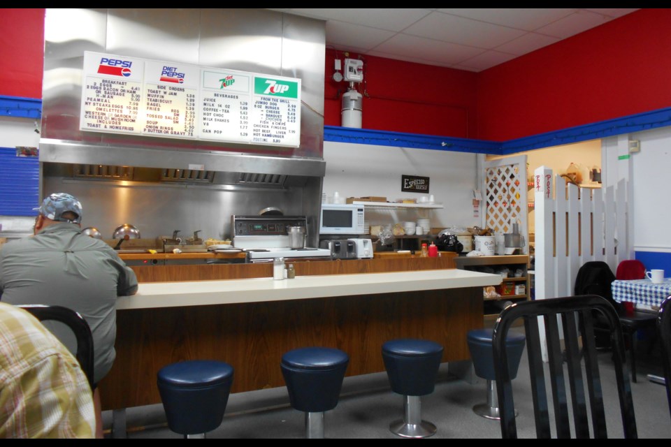 The open kitchen and diner counter at Player's