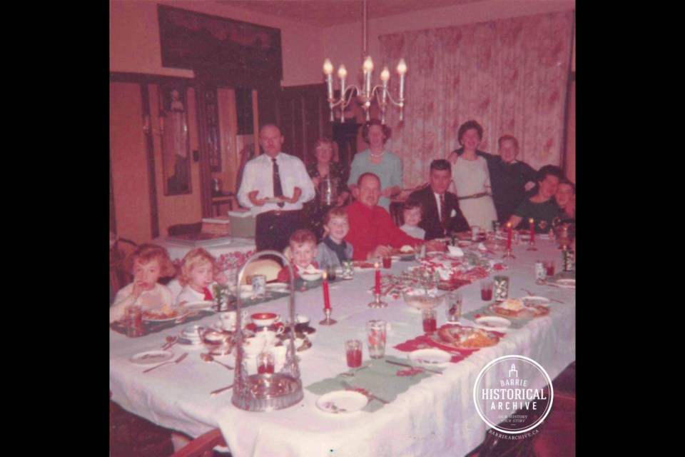 Family Christmas gathering at 72 High St., circa 1960.