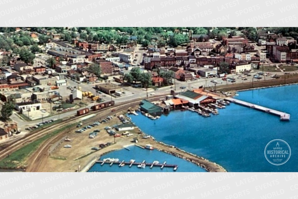 The Barrie Marina as it was being developed circa 1970.