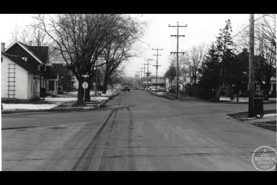 The house at 310 Innisfil St. is shown on the far left in 1965.