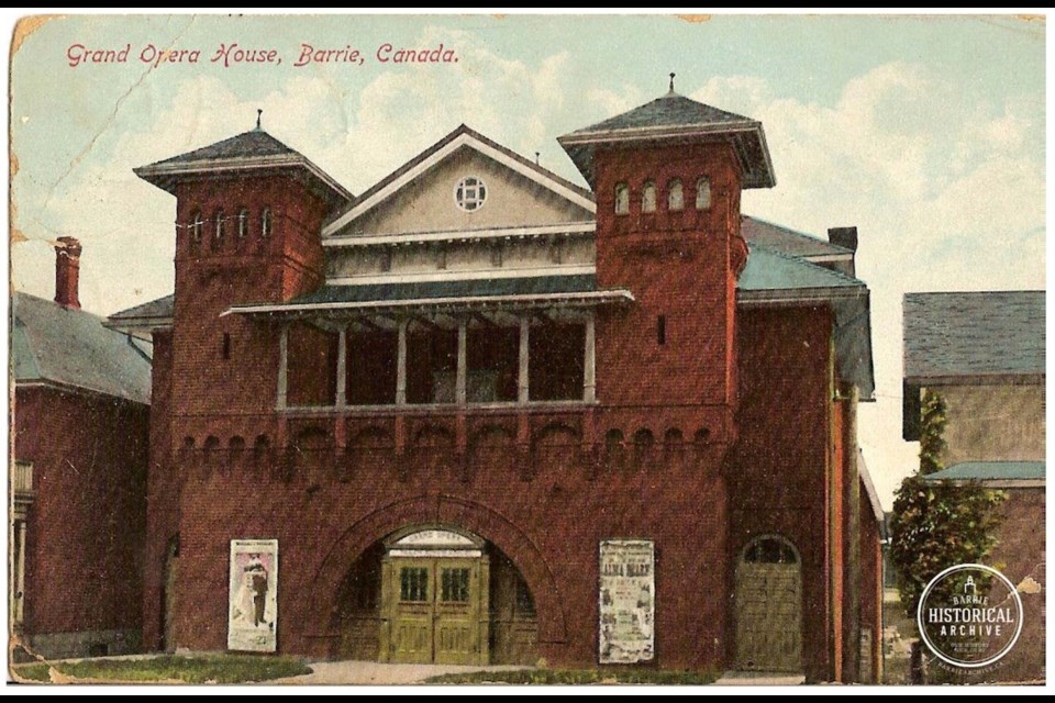The Grand Opera House on Collier Street circa 1915. Barrie Historical Archive