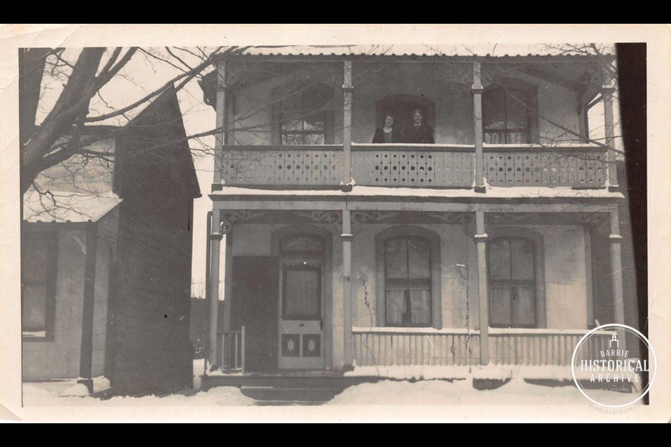 The Hart family home at 52 Worsley St., near the present day library site, circa 1925. Photo courtesy of Barrie Historical Archive.