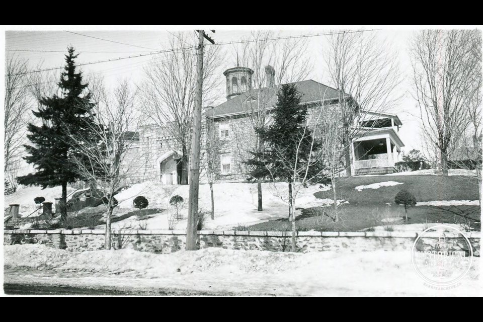 The Barrie Jail as seen about 1930. Photo courtesy of the Barrie Historical Archive